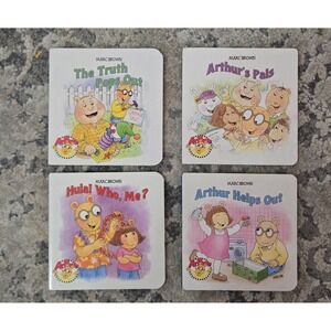 Arthur Board Book Lot 4 2921 PBS Arthur Helps Out Arthur's Pals